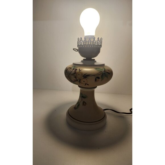 Tiered Vintage Lamp Milk Glass Vintage GWTW Tested & Works Mid-Century Gone With - Picture 7 of 16